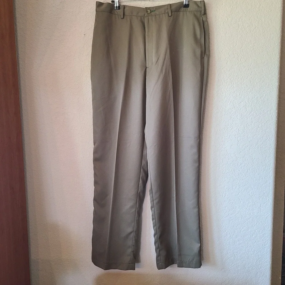 Tommy Hilfiger Pants‎ Mens 36X32 Green Chino Traveler Tommy Micro Tech Casual